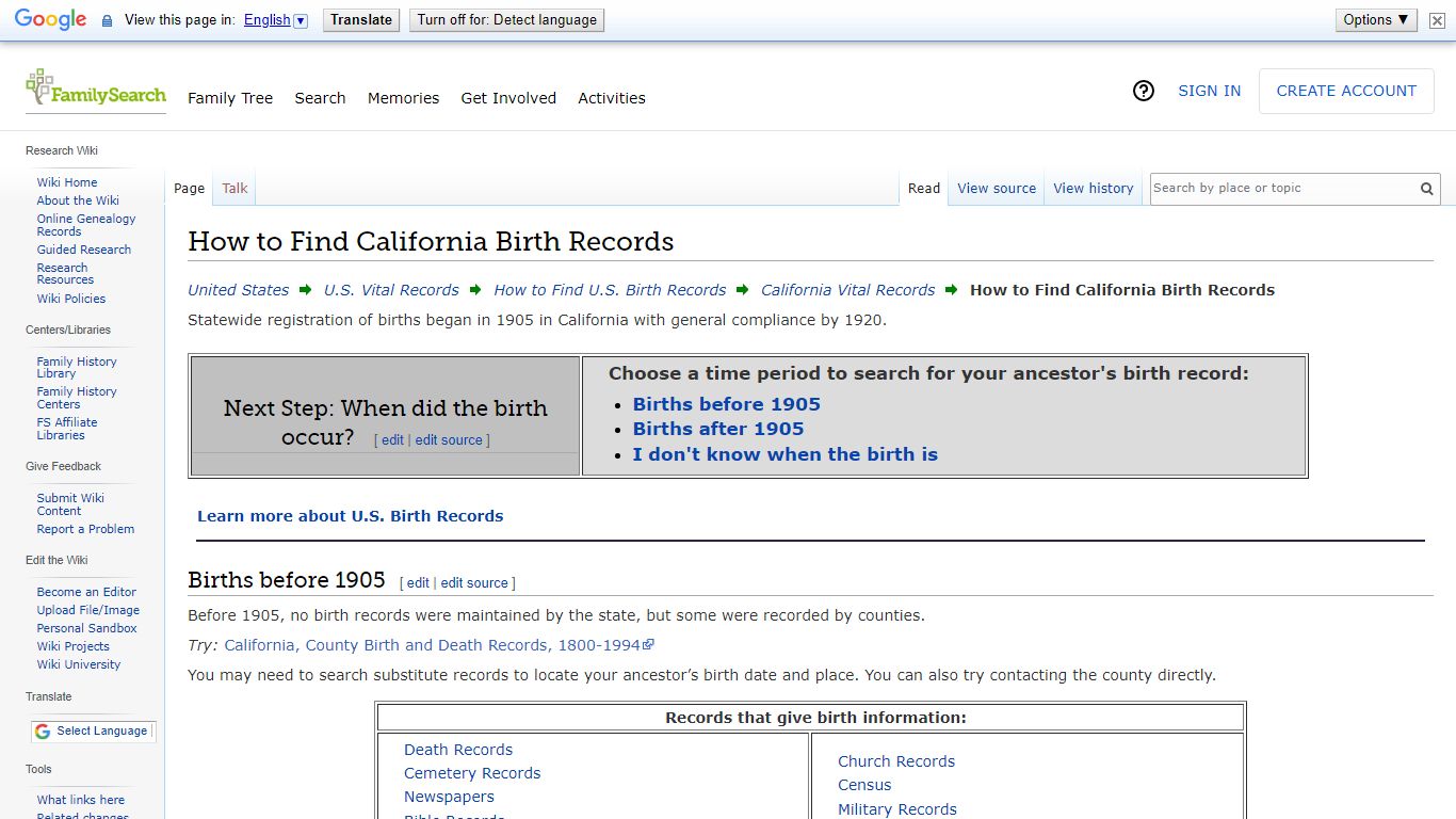 How to Find California Birth Records • FamilySearch